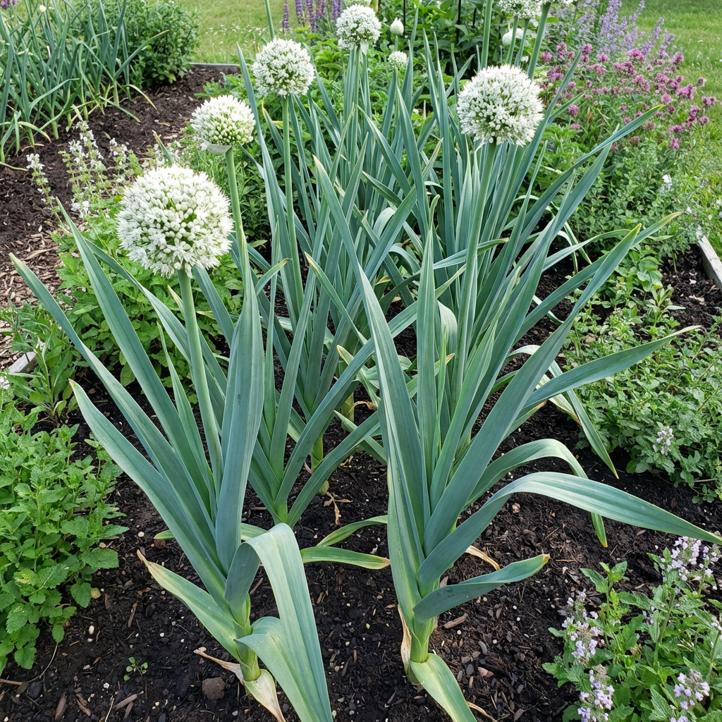 Allium ampeloprasum var. ampeloprasum Weiß Elephant Knoblauch Bulb Samen