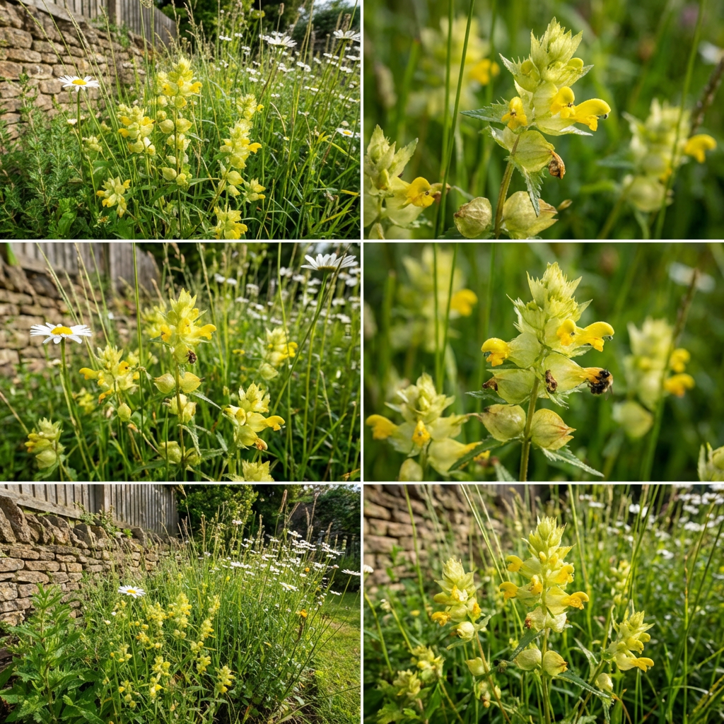 Gelb Rattle Blumensamen Meadows – Wildblume Areas – und Natural Garten Landscapes