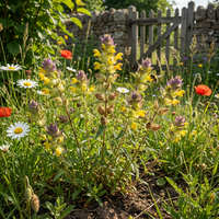 Gelb Rattle Blumensamen zur Aussaat – Traditionssorte – ohne Gentechnik – Keimung Wildblume Samen Meadows & Bestäuber Gärten