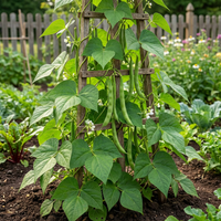Phaseolus acutifolius Green Tepary Bean for Home Garden Growing