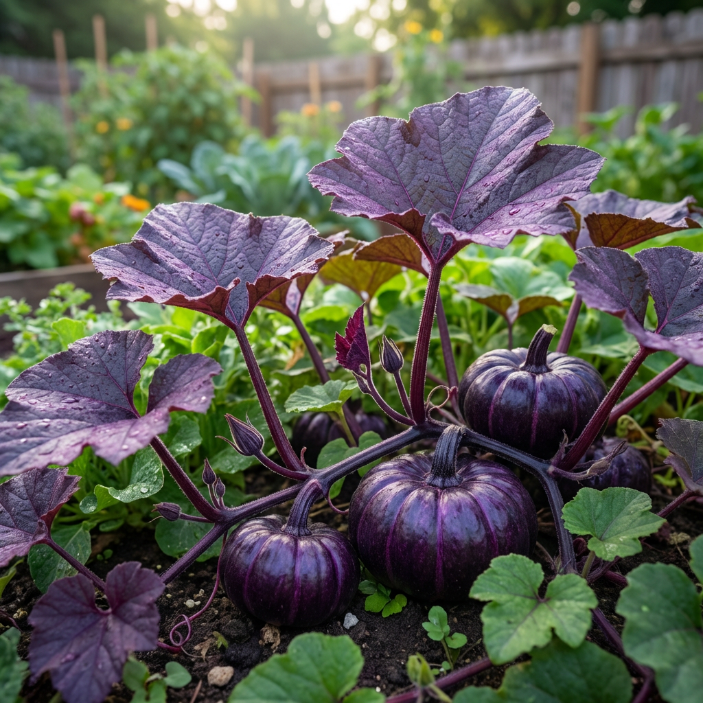 Lila Pumpkin Samen zum Pflanzen – Traditionell, Non-GMO, High Germination Organic Garden Samen