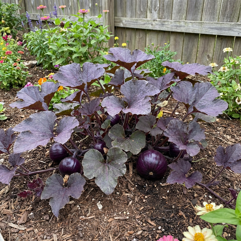 Cucurbita pepo Lila Pumpkin Samen for Home Garden Growing and Seasonal Harvest