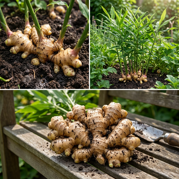 Organic Ginger Root Rhizomes seeds zum Pflanzen – High Yield, Non-GMO Medicinal Herb for Culinary & Wellness Gardens