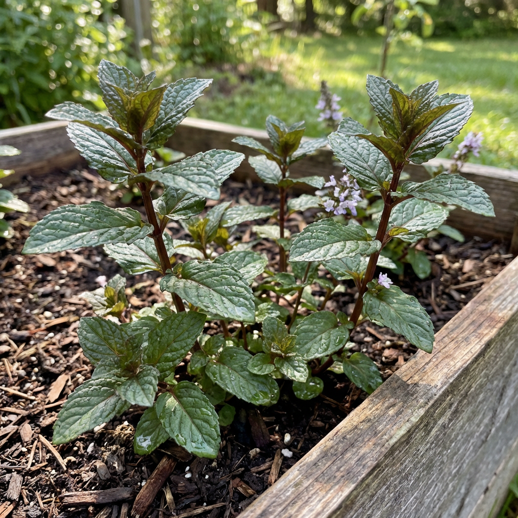 chocolate mint Kräuterpflanze samen für home garden growing with rich aroma