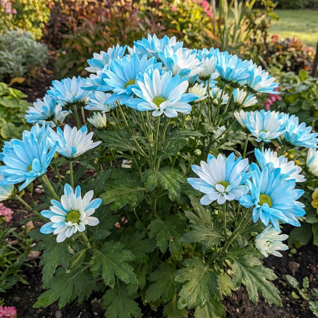 hell Blau Chrysantheme Blumensamen zur Aussaat – Anzucht – Traditionssorte & ohne Gentechnik Samen Hausgarten
