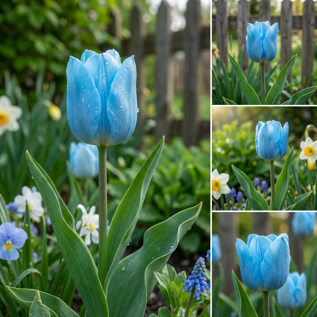 Tulpe Blumensamen Himmelblau Blumensamen zur Aussaat – Schnitt Blume beliebt – Traditionssorte & ohne Gentechnik Samen Hausgarten