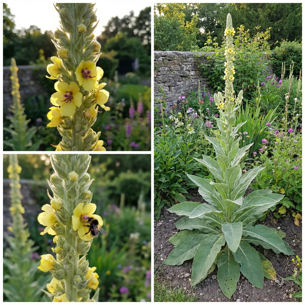 Grün Verbascum Thapsus Blumensamen zur Aussaat – pflegeleicht – Traditionssorte & ohne Gentechnik Samen Hausgarten