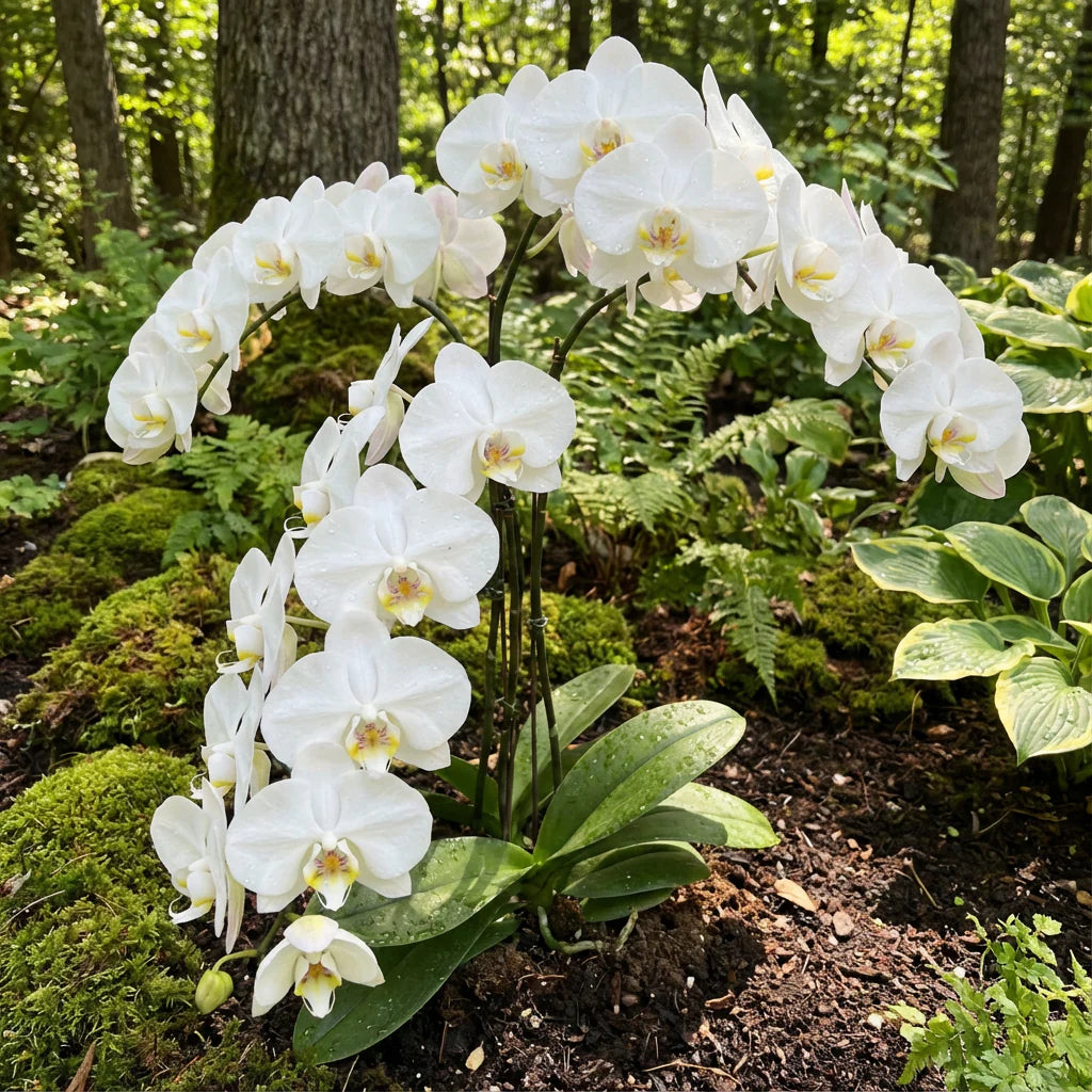 Weiß Schmetterlingsorchidee Orchids Samen Blumensamen zur Aussaat All Saison Aussaat Traditionssorte & ohne Gentechnik Samen Hausgarten