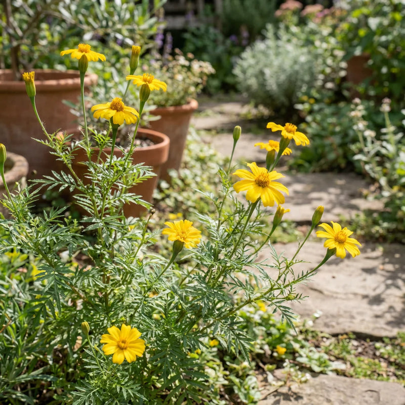 Gelb Tagetes Lemmonii Blumensamen zur Aussaat – Bestäuber freundlich – Traditionssorte & ohne Gentechnik Samen Hausgarten