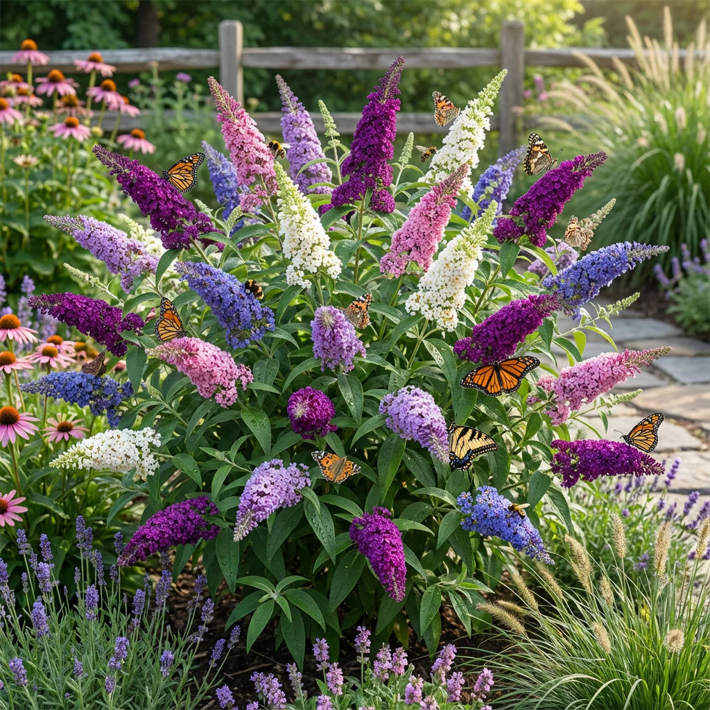 Gemischt Schmetterling Strauch Blumensamen zur Aussaat – robust Sorte – Traditionssorte & ohne Gentechnik Samen Hausgarten
