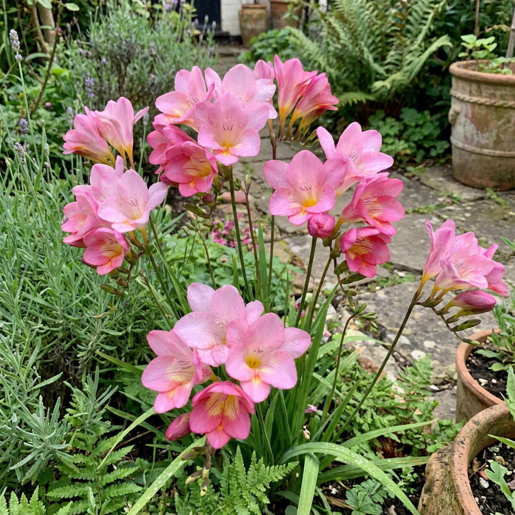 klein Rosa Freesia Blumensamen zur Aussaat – Anzucht – Traditionssorte & ohne Gentechnik Samen Hausgarten