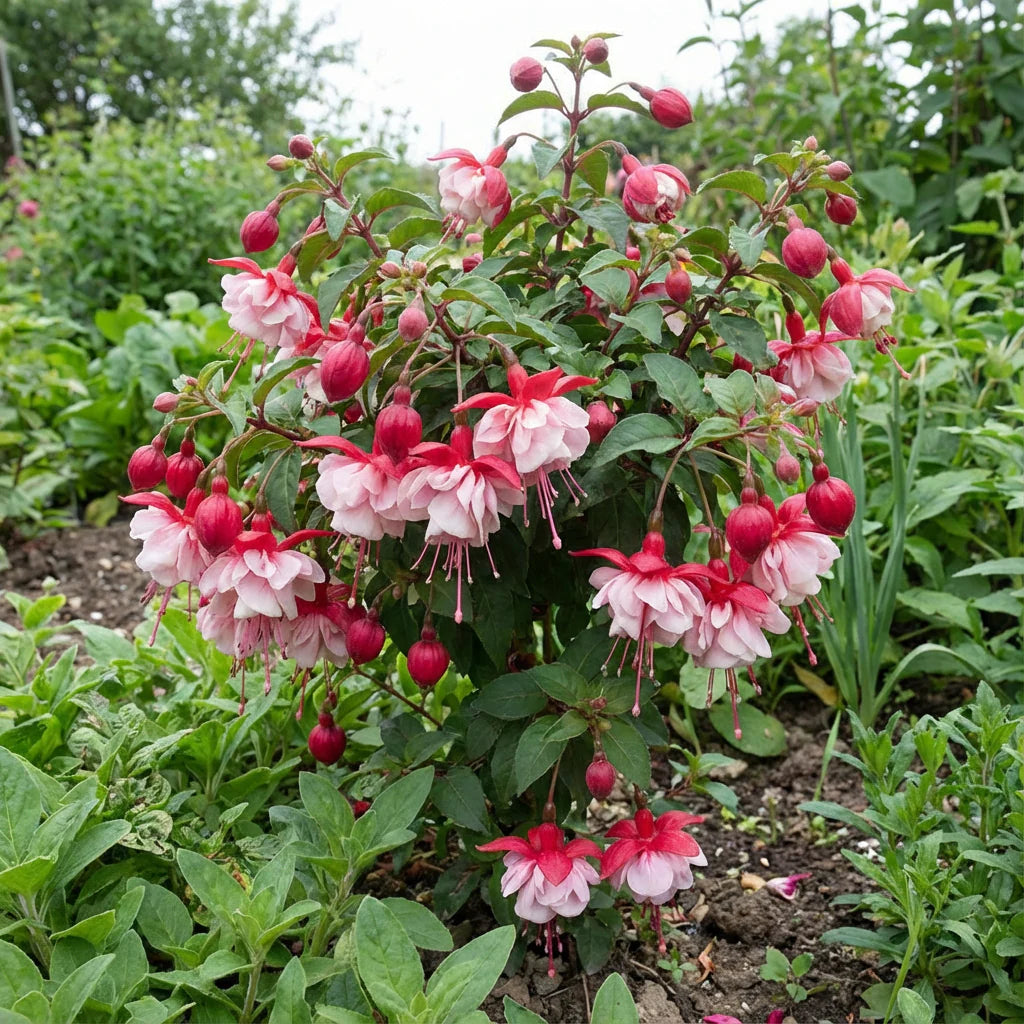 hell Rosa Rot gefüllt Petals Fuchsie Blumensamen zur Aussaat pflegeleicht Traditionssorte & ohne Gentechnik Samen Hausgarten
