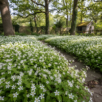Sweet Woodruff Blumensamen duftend Bodendecker und Halbschatten Garten Aussaat