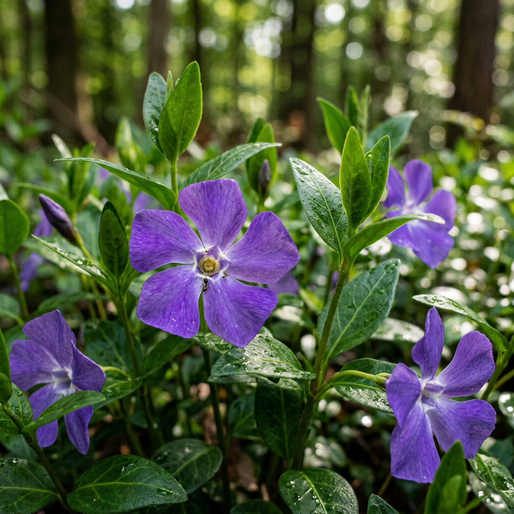 Vinca Minor (Kleines Immergrün) Blumensamen – Mehrjährige Bodendeckerpflanze für den Garten