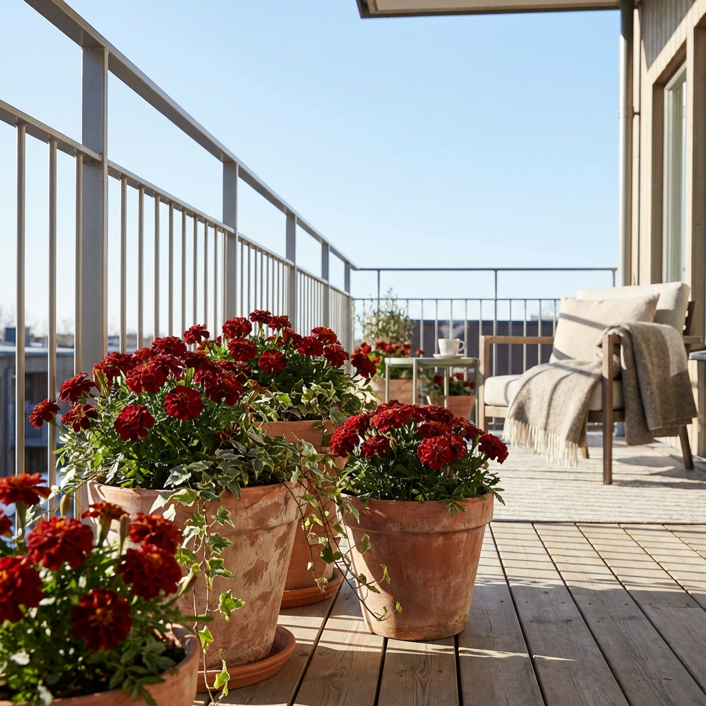 Dunkelrote Studentenblumen Samen – Zierpflanze für den Garten