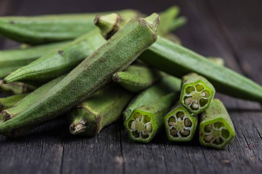 Riesige okra pflanzen gezogen aus high quality samen