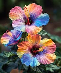 Rainbow Hibiskus Blumensamen zur Aussaat duftend Blüten Traditionssorte & ohne Gentechnik Samen Hausgarten