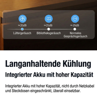 Mobiler Mini Luftkühler mit Kühlnebel, Luftbefeuchter und Ventilator, USB Air Cooler für Zuhause, Büro & Schlafzimmer