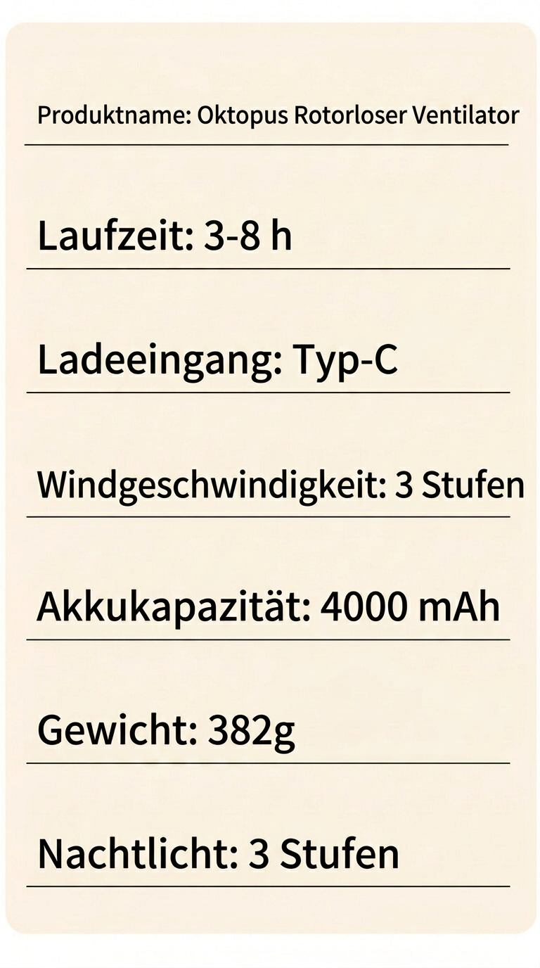 USB Octopus Kinderwagenventilator, Tragbarer Mini Ventilator mit LED-Licht, 5 Geschwindigkeitsstufen und Flexiblem Stativ für Kinderwagen, Schreibtisch & Reisen