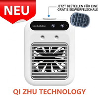 Mobiler Mini Luftkühler mit Kühlnebel, Luftbefeuchter und Ventilator, USB Air Cooler für Zuhause, Büro & Schlafzimmer