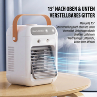 Mobiler Mini Luftkühler mit Kühlnebel, Luftbefeuchter und Ventilator, USB Air Cooler für Zuhause, Büro & Schlafzimmer