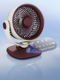 Ventilateur de bureau USB, ventilateur de table oscillant rechargeable avec 3 vitesses, ventilateur portable silencieux pour la maison, le bureau et la chambre à coucher