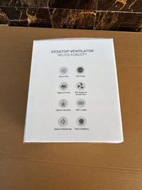 Ventilateur de bureau USB, ventilateur de table oscillant rechargeable avec 3 vitesses, ventilateur portable silencieux pour la maison, le bureau et la chambre à coucher