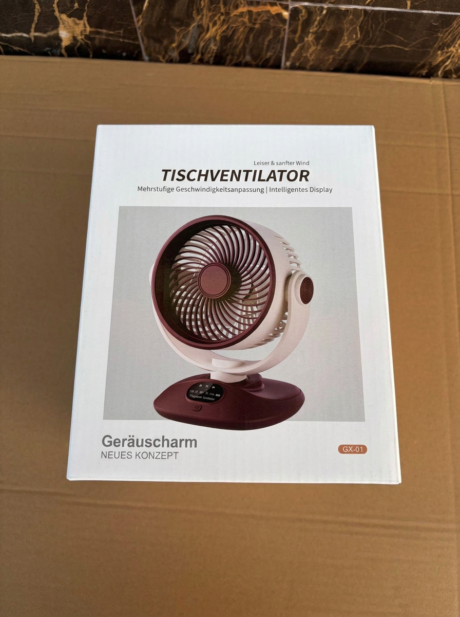 Ventilateur de bureau USB, ventilateur de table oscillant rechargeable avec 3 vitesses, ventilateur portable silencieux pour la maison, le bureau et la chambre à coucher