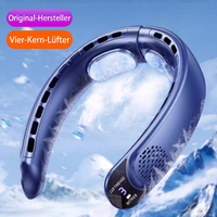 Ventilador de cuello USB, ventilador turbo portátil sin aspas con 3 velocidades, ventilador de cuello recargable para viajes, deporte y uso diario.