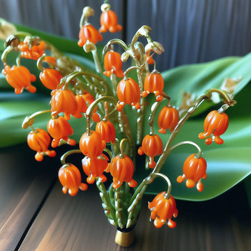 Orange bell orchid blume samen for anpflanzung