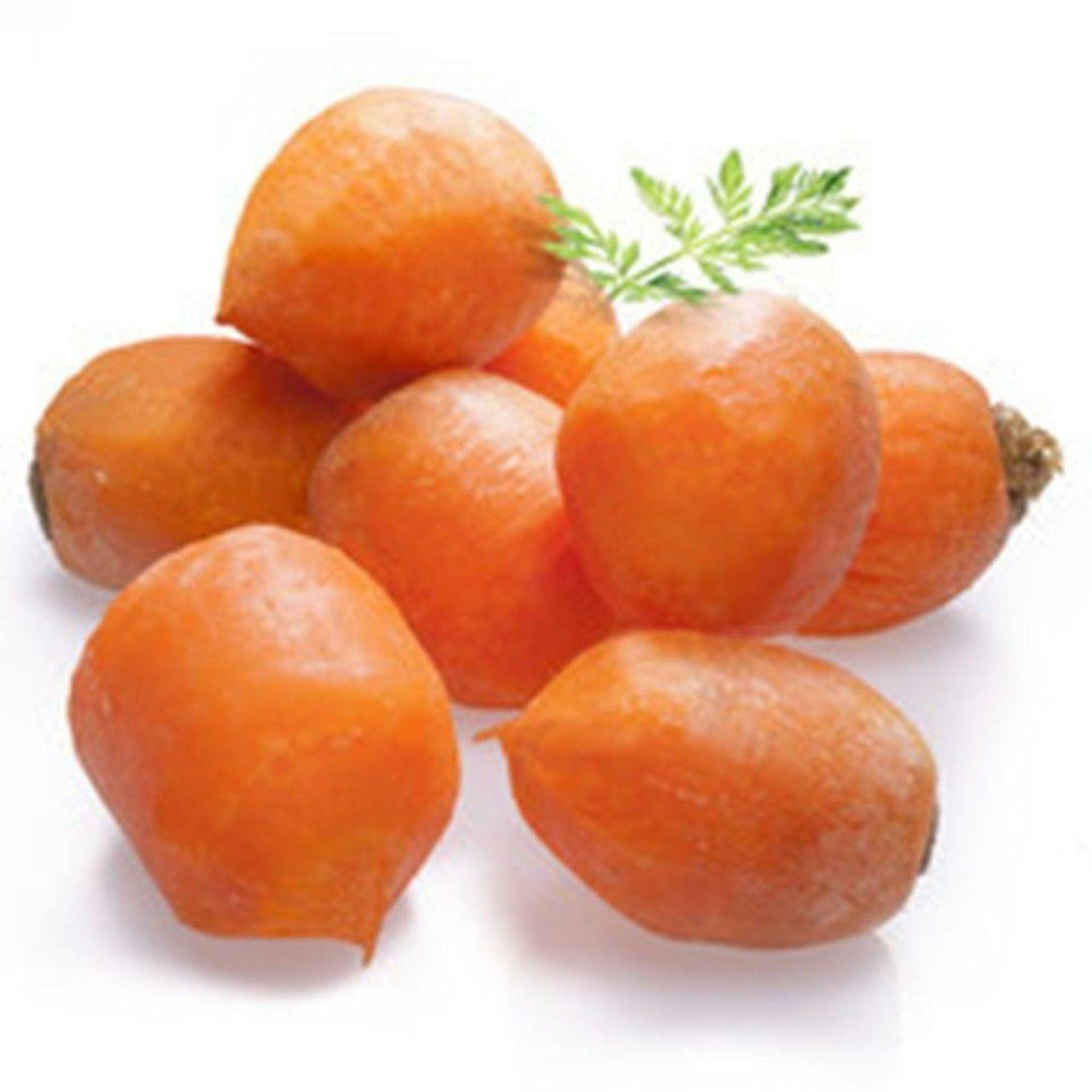 Mature parisian carrot pflanzen in raised bed