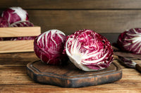 Radicchio pflanzen thriving in raised garten beds