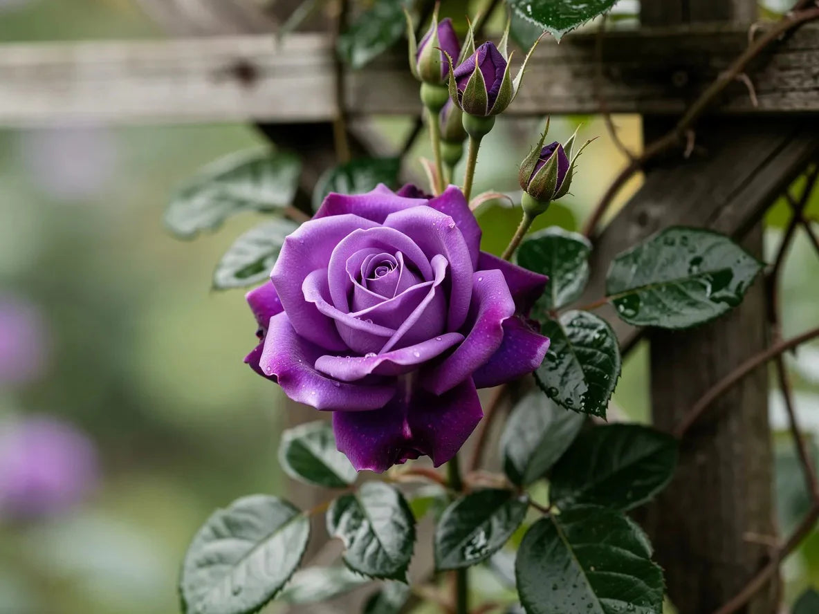 hell Lila kletternd Rose Blumensamen zur Aussaat leuchtend Blüten Traditionssorte & ohne Gentechnik Samen Hausgarten