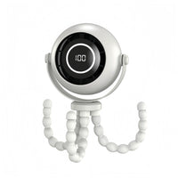 USB Octopus Kinderwagenventilator, Tragbarer Mini Ventilator mit LED-Licht, 5 Geschwindigkeitsstufen und Flexiblem Stativ für Kinderwagen, Schreibtisch & Reisen