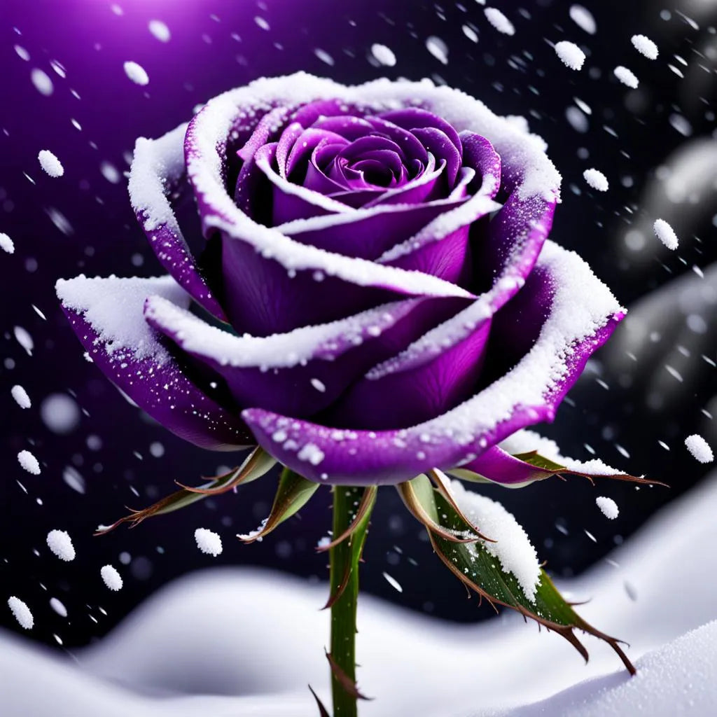 Snow dark violet rose samen for anpflanzung