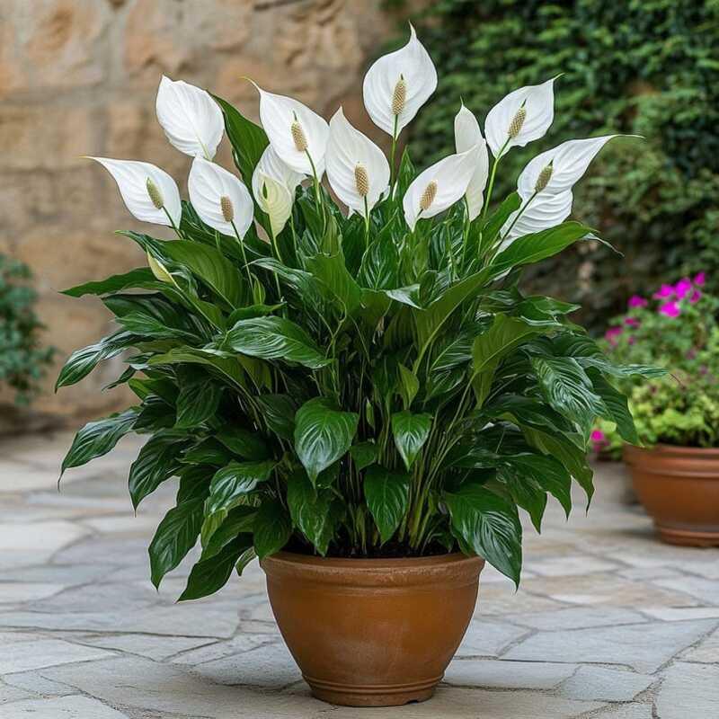 Spathiphyllum pflanze samen for anpflanzung