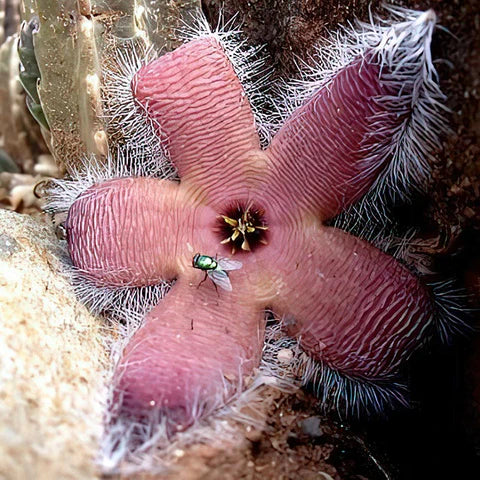 Rot Stapelia Blumensamen zur Aussaat – kompakt Wuchs – Traditionssorte & ohne Gentechnik Samen Hausgarten
