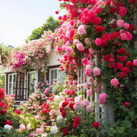 Aussaat climbing rose samen innen trays