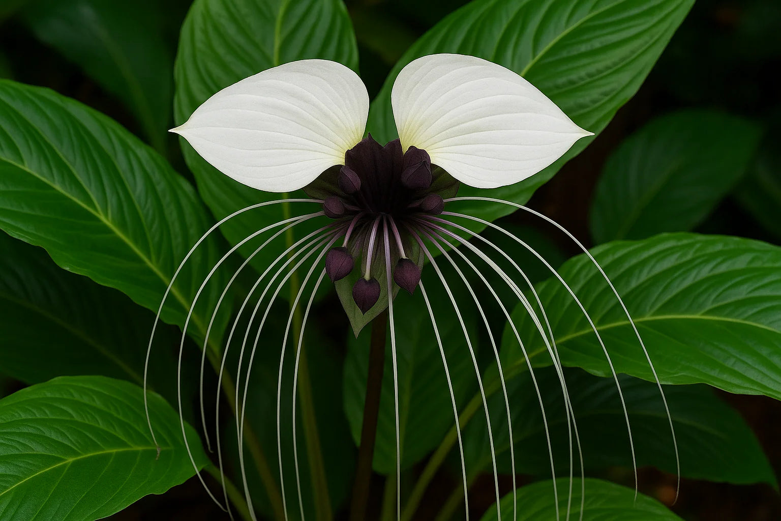Weiß Tacca Nivea Pflanze Samen zur Aussaat Samen einzigartig und exotisch Blüten – ideal Adding Elegance Garten