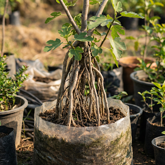 Feigenbaum Pflanze (Ficus carica) – Samenfest, Nicht gentechnisch verändert, Lebende Pflanze für Garten und Balkon
